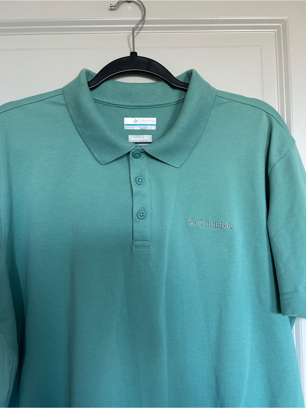 Columbia Men's Polo Shirt in Seafoam - Picture 2 of 6